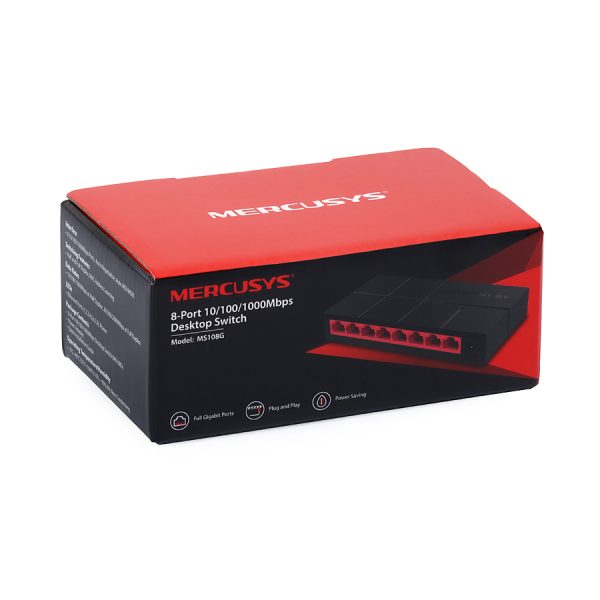 Switch Mercusys MS108G de 8 puertos 10-100-1000-